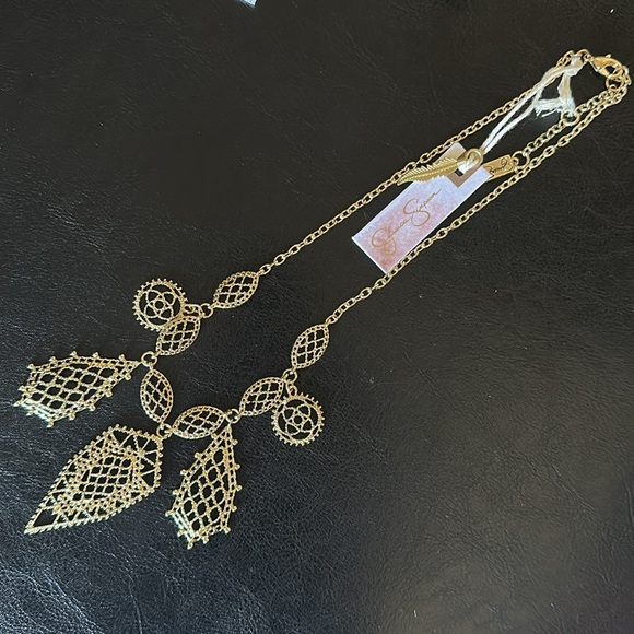 JESSICA SIMPSON GOLD TONE NECKLACE AND BRACELET NWT - Picture 4 of 4